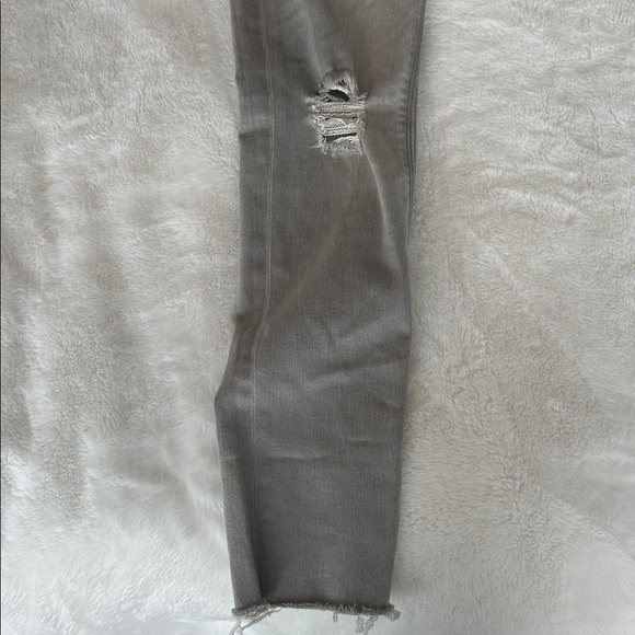 Express Light Gray Ripped Jeans - Picture 4 of 4